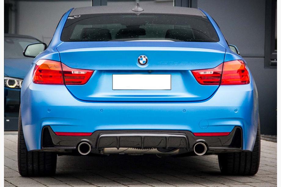 BMW 4 sērija F32/F33/F36 2012–2020 Aizmugurējais difuzors DPT V-1 (M-Performance, melns spīdīgs) Image