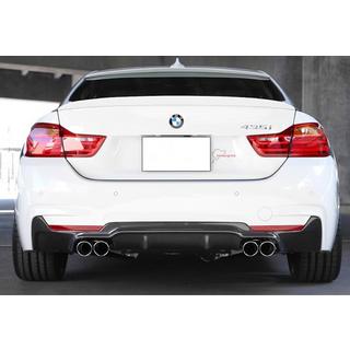 Aizmugurējais difuzors DPT V-2 (priekš M-Performans, spīdīgi melns) BMW 4 sērija F32/F33/F36 2012–2020