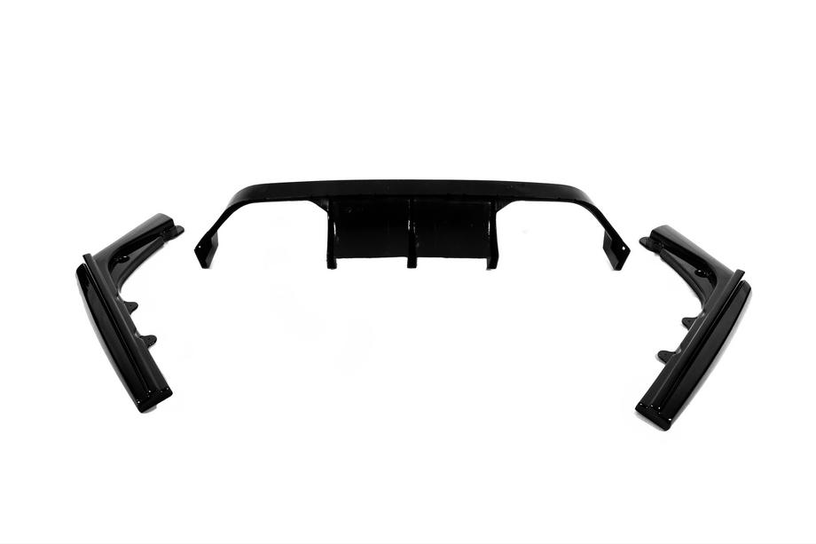 BMW 4 sērija F32/F33/F36 2012–2020 Aizmugurējais difuzors DPT V-4 (M-4 Vorstainer, spīdīgi melns) Foto 7