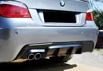 BMW 5. sērija E60/E61 2003–2010 Aizmugurējais difuzors DPT V-1 (M-Sport, spīdīgi melns) foto 1