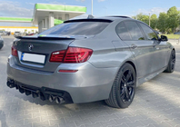 BMW 5. sērija F10/F11 2010–2016 Aizmugurējais difuzors CS-Style DPT (M5, spīdīgi melns, vakuumformēts) foto 3