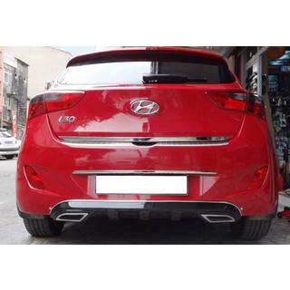 Aizmugurējais difuzors DPT V-1 (spīdīgi melns) Hyundai I-30 2012–2017 foto 1