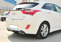 Hyundai I-30 2012–2017 Aizmugurējais difuzors DPT V-2 (spīdīgi melns) foto 2