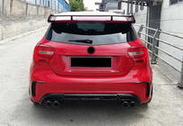 Mercedes A-class W176 2012–2018 DPT aizmugurējais difuzors (2012-2015, Brabus, melns spīdīgs) foto 3