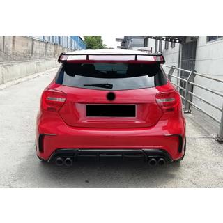 DPT aizmugurējais difuzors (2012-2015, Brabus, melns spīdīgs) Mercedes A-сlass W176 2012–2018 foto 3