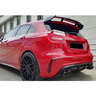 DPT aizmugurējais difuzors (2012-2015, Brabus, melns spīdīgs) Mercedes A-сlass W176 2012–2018 foto 4