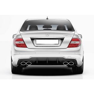 Aizmugurējais difuzors DPT (2011-2014, priekš AMG SD, spīdīgi melns) Mercedes C klase W204 2007–2015 foto 3