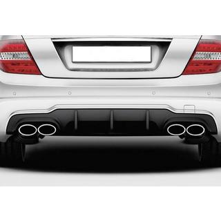 Aizmugurējais difuzors DPT (2011-2014, priekš AMG SD, spīdīgi melns) Mercedes C klase W204 2007–2015 foto 1