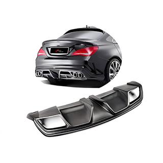 Aizmugurējais difuzors DPT (spīdīgi melns) Mercedes CLA C117 2013–2019