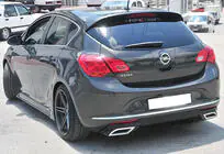 Opel Astra J 2009–2015 Aizmugurējais difuzors DPT V1 (2012-2015, HB, melns spīdīgs) foto 2