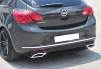 Opel Astra J 2009–2015 Aizmugurējais difuzors DPT V1 (2012-2015, HB, melns spīdīgs) foto 3