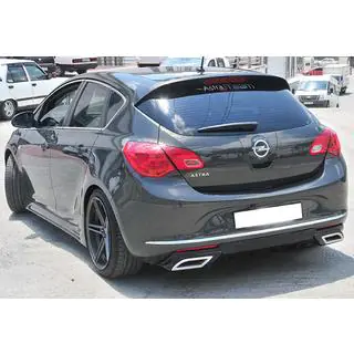 Aizmugurējais difuzors DPT V1 (2012-2015, HB, melns spīdīgs) Opel Astra J 2009–2015 foto 2
