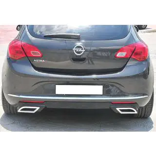 Aizmugurējais difuzors DPT V1 (2012-2015, HB, melns spīdīgs) Opel Astra J 2009–2015 foto 1