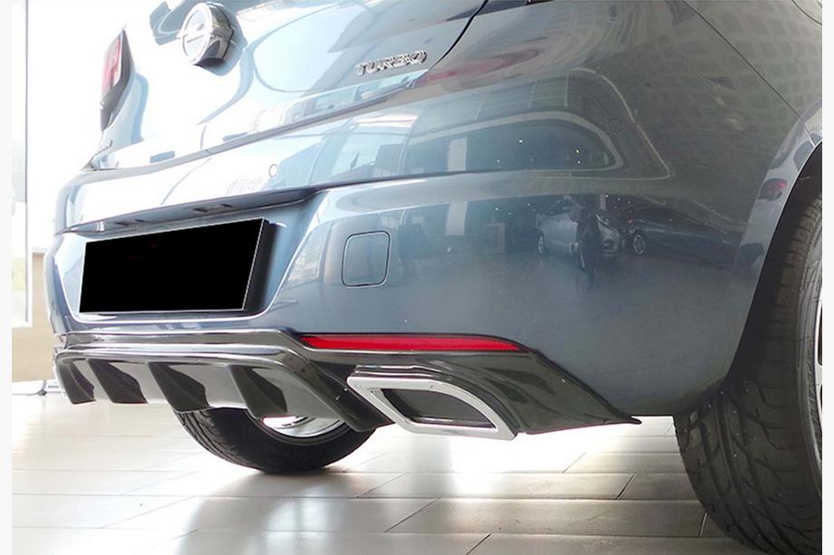 Opel Astra K 2016–2021 Aizmugurējais difuzors DPT V-2 (HB, spīdīgi melns) Image