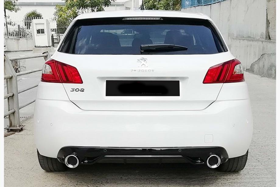 Peugeot 308 2014–2021 Aizmugurējais difuzors DPT (HB, spīdīgi melns) Foto 5
