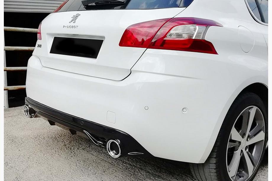 Peugeot 308 2014–2021 Aizmugurējais difuzors DPT (HB, spīdīgi melns) Foto 3