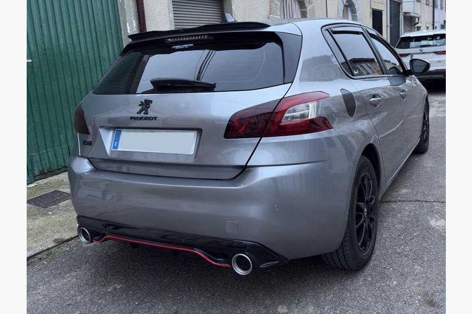 Peugeot 308 2014–2021 Aizmugurējais difuzors DPT (HB, spīdīgi melns) Foto 2