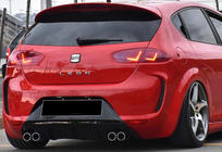 Seat Leon 2005–2012 Aizmugurējais difuzors DPT V-1 (2009-2012, melns spīdīgs) foto 1
