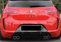 Seat Leon 2005–2012 Aizmugurējais difuzors DPT V-1 (2009-2012, melns spīdīgs) foto 2