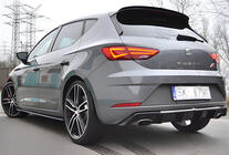 Seat Leon 2013–2020 Aizmugurējais difuzors DPT V-1 (2017-2020, melns spīdīgs) foto 1