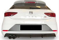 Seat Leon 2013–2020 Aizmugurējais difuzors DPT V-4 (2017-2020, melns spīdīgs) foto 1