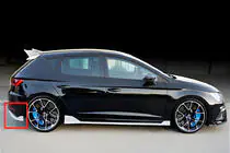 Seat Leon 2013–2020 Aizmugures difuzors DPT V-2 (2013-2016, melns spīdīgs) foto 1