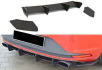 Seat Leon 2013–2020 Aizmugurējais difuzors DPT V-6 (2013-2016, melns spīdīgs) foto 1