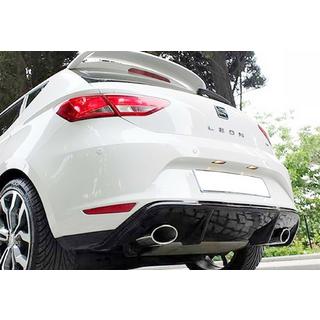 Aizmugurējais difuzors DPT V-7 (2013-2016, melns spīdīgs) Seat Leon 2013–2020 foto 1