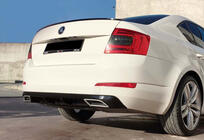 Skoda Octavia III A7 2013–2019 Aizmugurējais difuzors DPT V-4 (LB, melns spīdīgs) foto 2