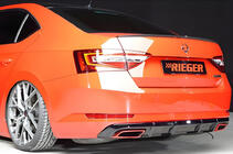 Skoda Superb 2015–2024 Aizmugurējais difuzors DPT V-1 (spīdīgi melns) foto 1