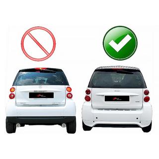Aizmugurējais difuzors DPT (spīdīgi melns) Smart 2014– foto 3