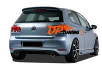 Volkswagen Golf 6 2008–2014 Aizmugurējais difuzors DPT V-1 (Base versijai, melns spīdīgs) foto 1