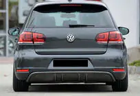 Volkswagen Golf 6 2008–2014 Aizmugurējais difuzors DPT V-3 (GTI, spīdīgi melns) foto 1