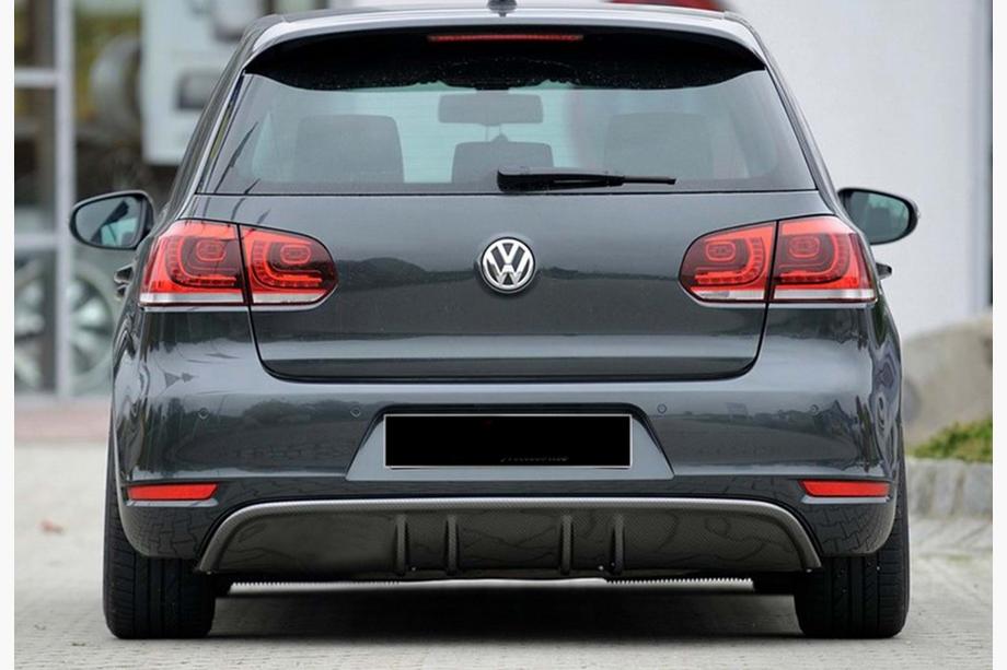Volkswagen Golf 6 2008–2014 Aizmugurējais difuzors DPT V-3 (GTI, spīdīgi melns) Image