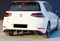 Volkswagen Golf 7/E-Golf 2012–2020 Aizmugurējais difuzors DPT V-2 (GTI, 2017-2019, matēti melns) foto 2