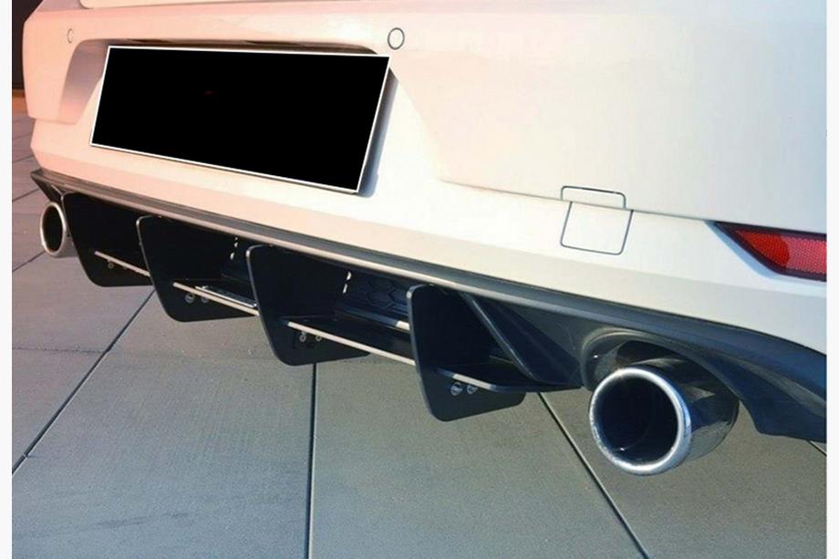 Volkswagen Golf 7/E-Golf 2012–2020 Aizmugurējais difuzors DPT V-2 (GTI, 2017-2019, matēti melns) Image