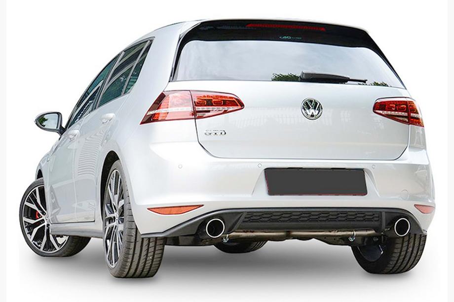 Volkswagen Golf 7/E-Golf 2012–2020 Aizmugurējais difuzors DPT V-2 (GTI, 2012-2017, spīdīgi melns) Foto 2