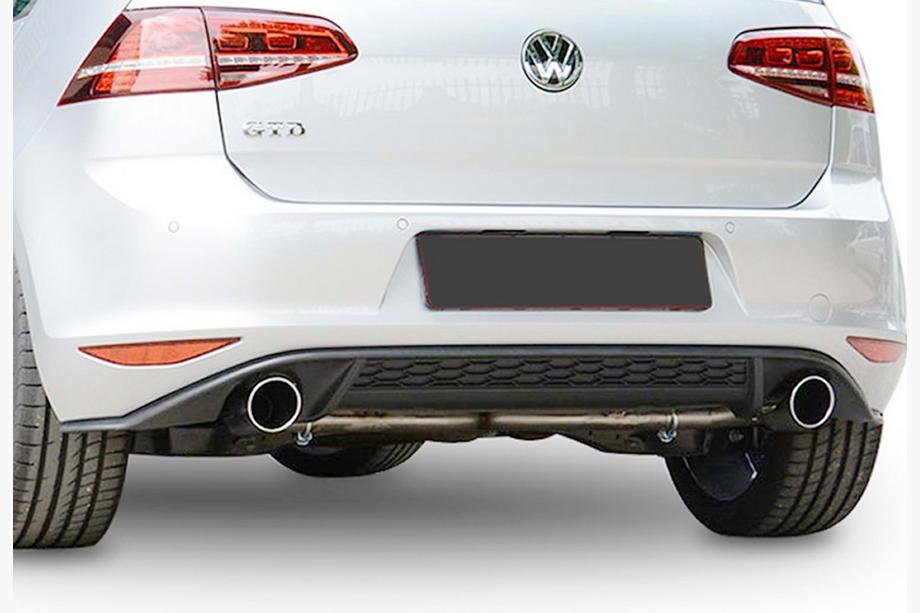 Volkswagen Golf 7/E-Golf 2012–2020 Aizmugurējais difuzors DPT V-2 (GTI, 2012-2017, spīdīgi melns) Foto 1