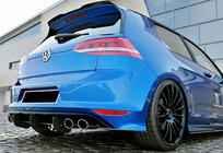 Volkswagen Golf 7/E-Golf 2012–2020 Aizmugurējais difuzors DPT V-4 (R / R-Line, 2012-2019, matēti melns) foto 2