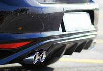 Volkswagen Golf 7/E-Golf 2012–2020 Aizmugurējais difuzors DPT V-6 (2012-2017, spīdīgi melns) foto 1