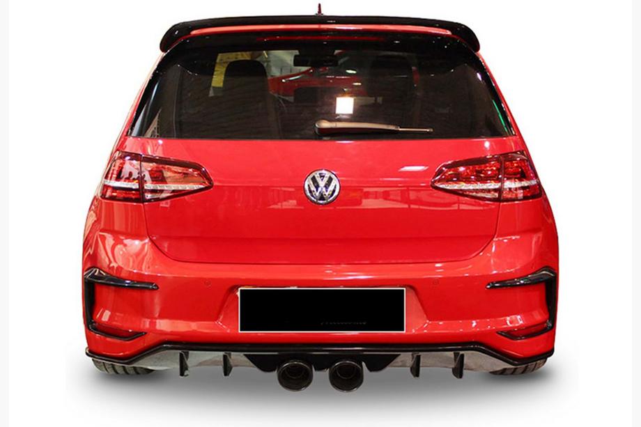 Volkswagen Golf 7/E-Golf 2012–2020 Aizmugurējais difuzors DPT V-7 (2012-2017, spīdīgi melns) Image