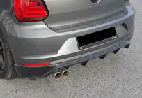 Volkswagen Polo 2010–2017 Aizmugurējais difuzors DPT (2014-2017, melns spīdīgs) foto 6