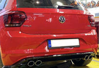 Volkswagen Polo 2017– Aizmugurējais difuzors DPT V-1 (spīdīgi melns) foto 1