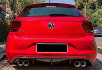 Volkswagen Polo 2017– Aizmugurējais difuzors DPT V-2 (spīdīgi melns) foto 1