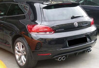 Volkswagen Scirocco 2008–2017 Aizmugurējais difuzors DPT V-2 (2008-2013, melns augstspīdums) foto 1