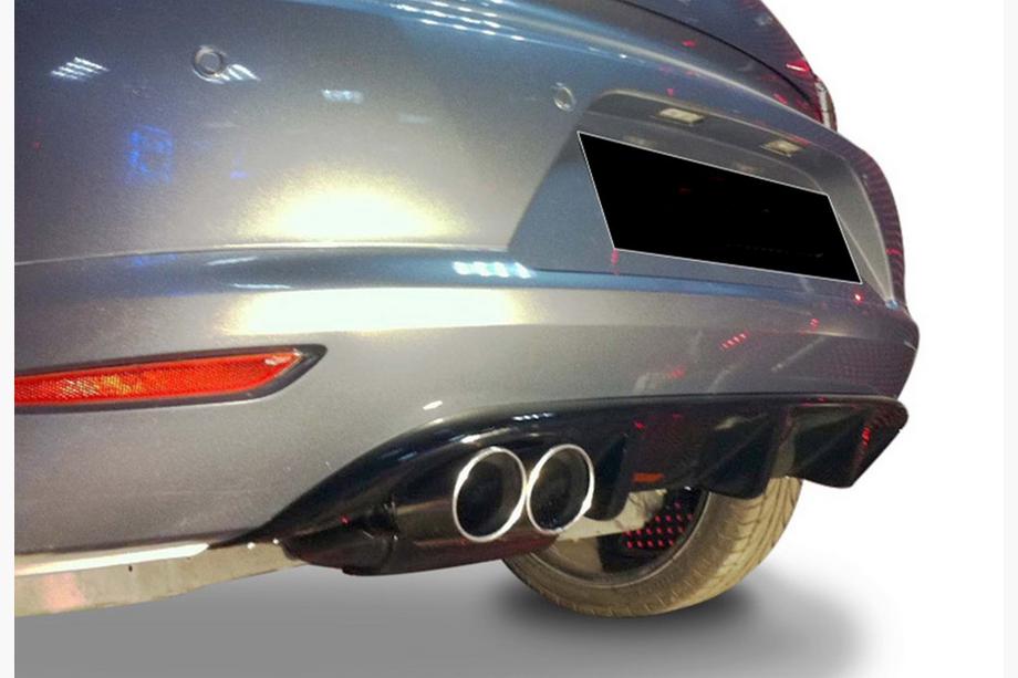 Volkswagen Scirocco 2008–2017 Aizmugurējais difuzors DPT V-3 (2008-2013, melns spīdīgs) Image