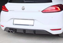 Volkswagen Scirocco 2008–2017 Aizmugurējais difuzors DPT V-5 (2014-2017, spīdīgi melns) foto 1