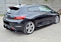 Volkswagen Scirocco 2008–2017 Aizmugurējais difuzors DPT V-4 (2008-2017, melns spīdīgs) foto 4
