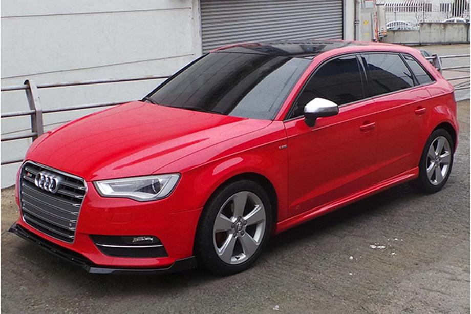 Audi A3 2012–2020 Sānu sliekšņi DPT (HB, melns spīdums) Foto 3