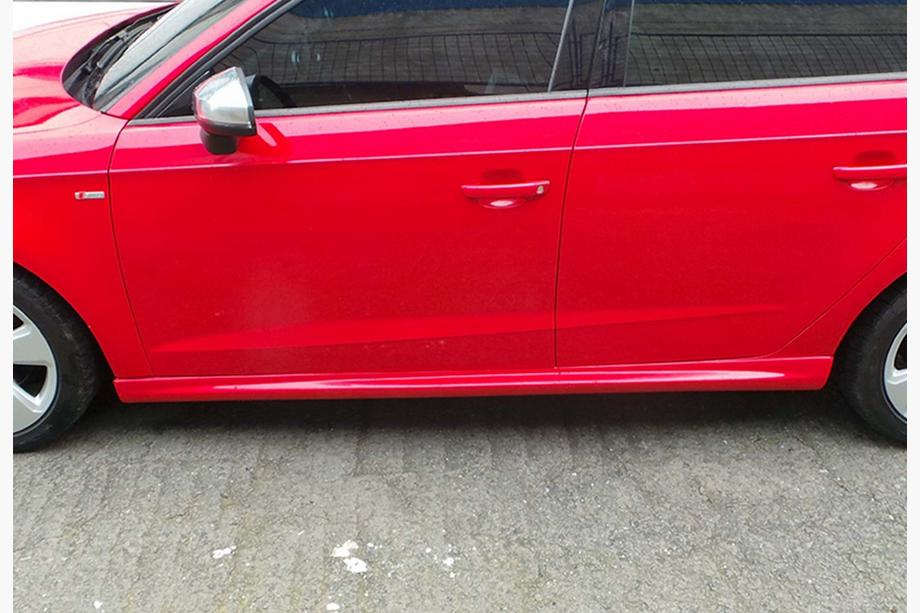 Audi A3 2012–2020 Sānu sliekšņi DPT (HB, melns spīdums) Foto 2